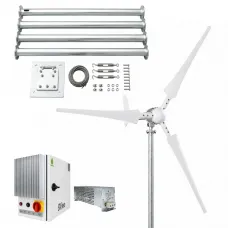 Kit i-1500W 24V Wind Turbine & Charge Controller (  FOR ACID & GEL BATTERIES) & Tower