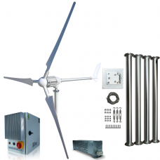 Kit i-1500W 24V Wind Turbine & Charge Controller (  FOR ACID & GEL BATTERIES) & Tower