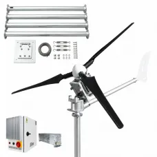 Kit 1500W 24V/48V Windsafe Wind Turbine + Charge Controller (FOR ACID & GEL BATTERIES) & Tower